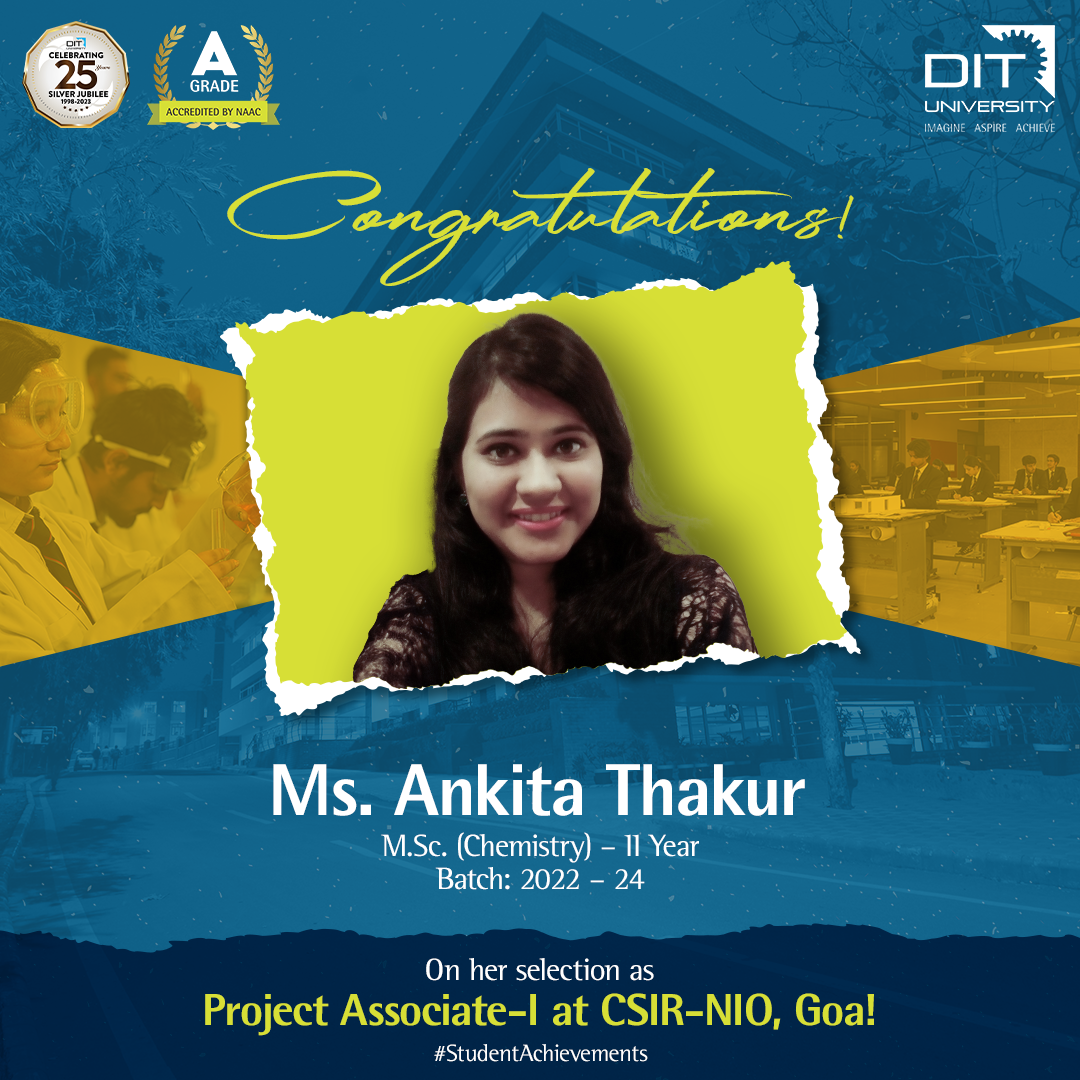 Ms. Ankita has been selected as Project Associate-I